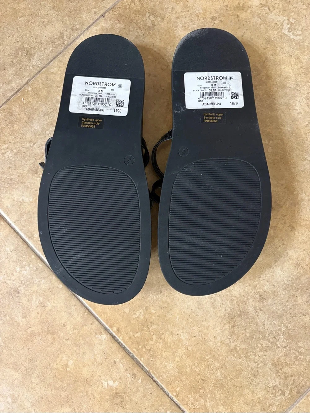 Sandals by Abound- NWOT, black